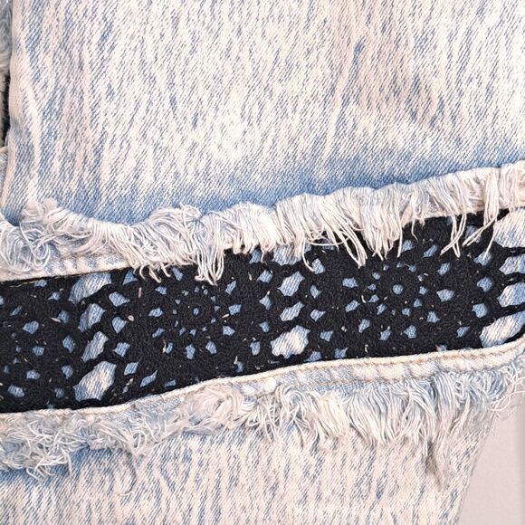 Vintage 90s Anti-Basic X Daily Jeans Size 9/10 Acid Wash Distressed High Rise - Picture 14 of 16